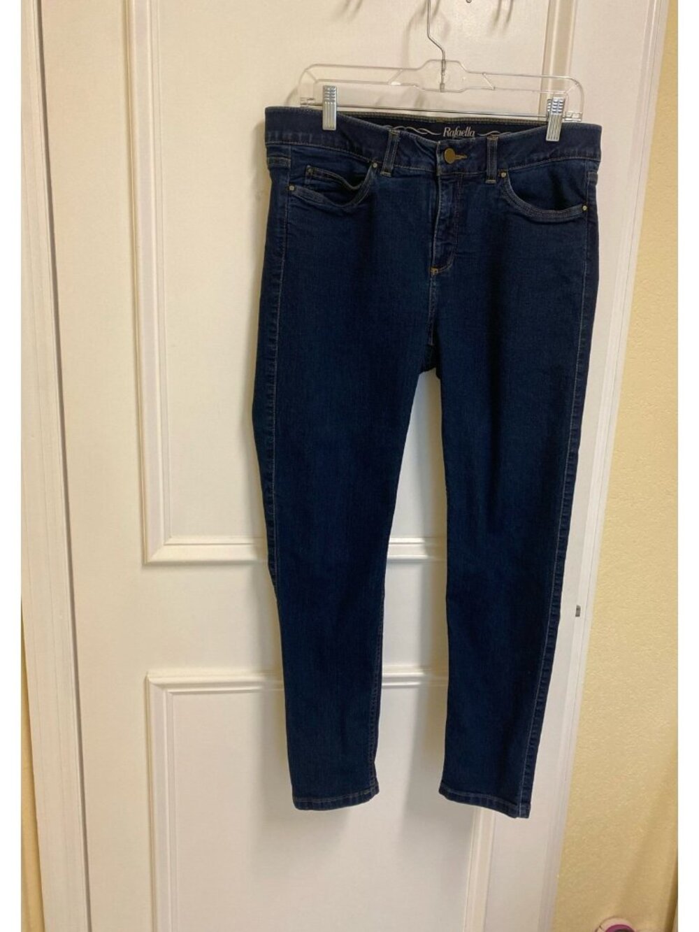 Raffaella Weekend Blue Denim Slimming Ankle Jeans Size 14 Petite